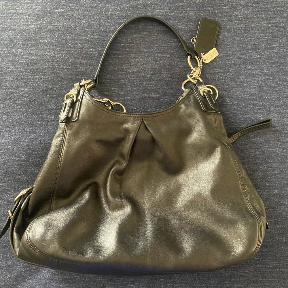 Coach Mia Maggie Black Leather Bag - F1082-15742 - Picture 2 of 5